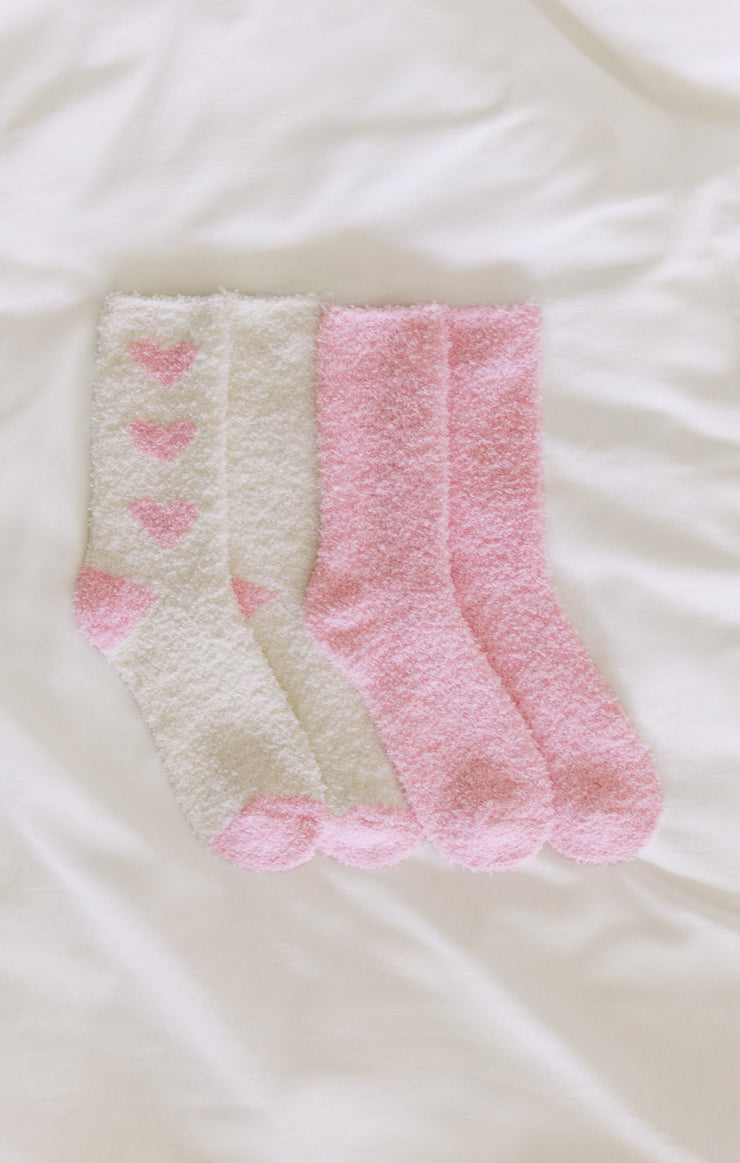 2-Pack Plush Lover Socks
