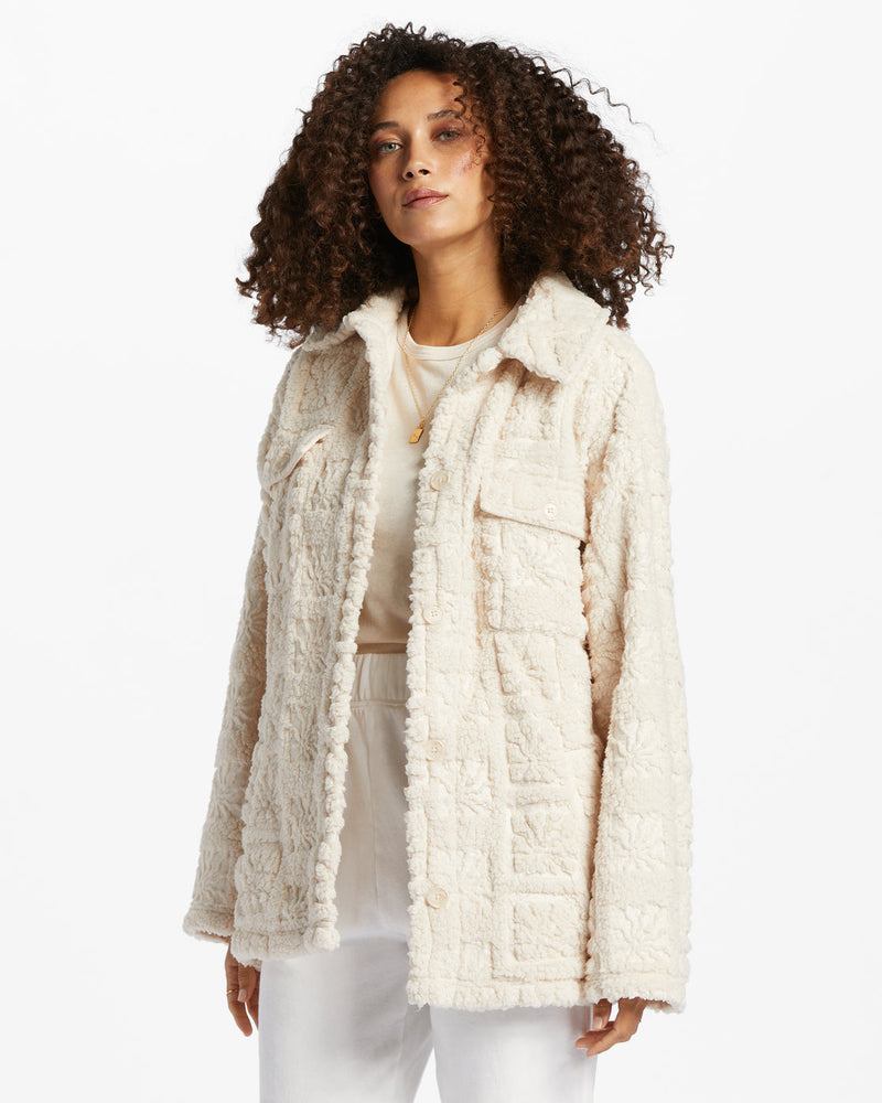 Fairbanks Button-Up Teddy Bear Jacket