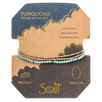 Delicate Stone Wrap- Turquoise