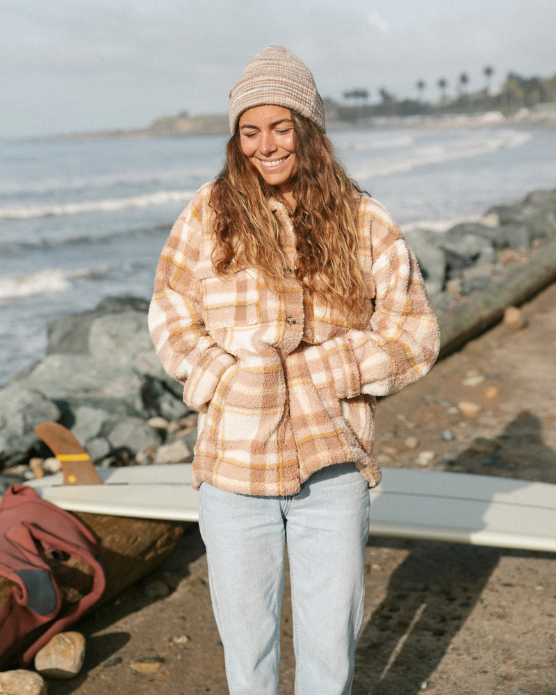 Fairbanks Button-Up Teddy Bear Jacket
